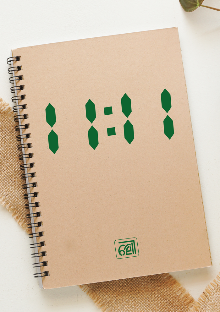 11:11 Wiro A5 Notepad | 80 GSM | 100 Pages | Recycled & Eco-Friendly
