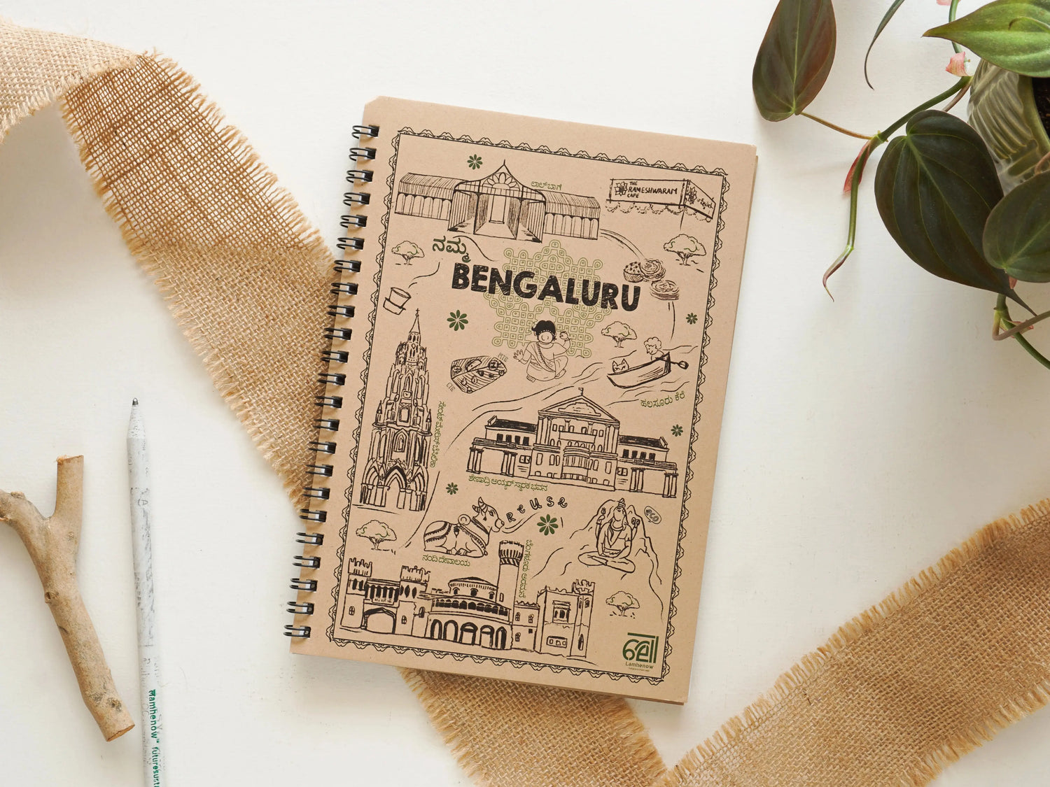 Sustainable traditional A5 wiro notepad, eco-friendly and affordable