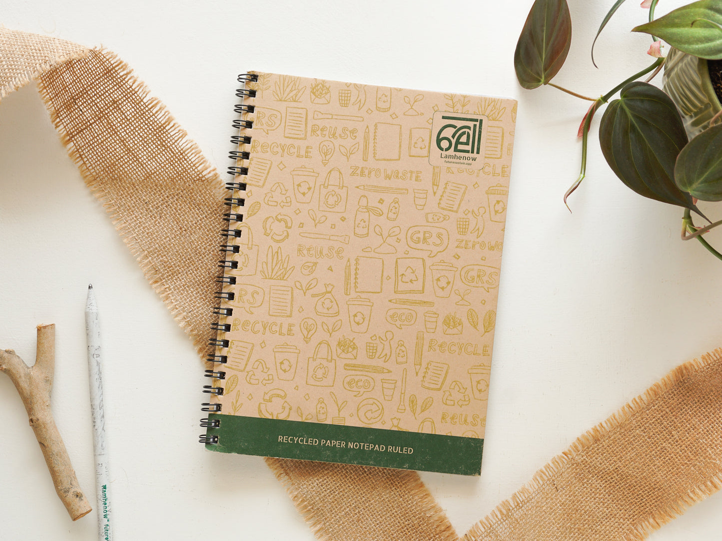 Recycled Wiro Notepad A5 (50 sheets)