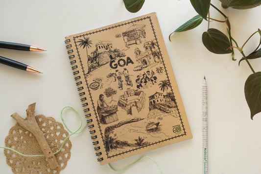 Goa Wiro A5 Notepad | 80 GSM | 100 Papers | Recycled & Eco-Friendly (Copy) Lamhenow