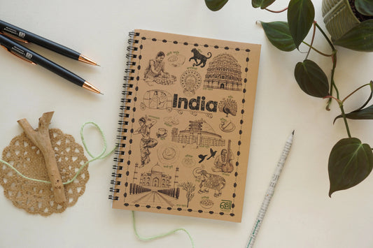 India Wiro A5 Notepad | 80 GSM | 100 Papers | Recycled & Eco-Friendly Lamhenow