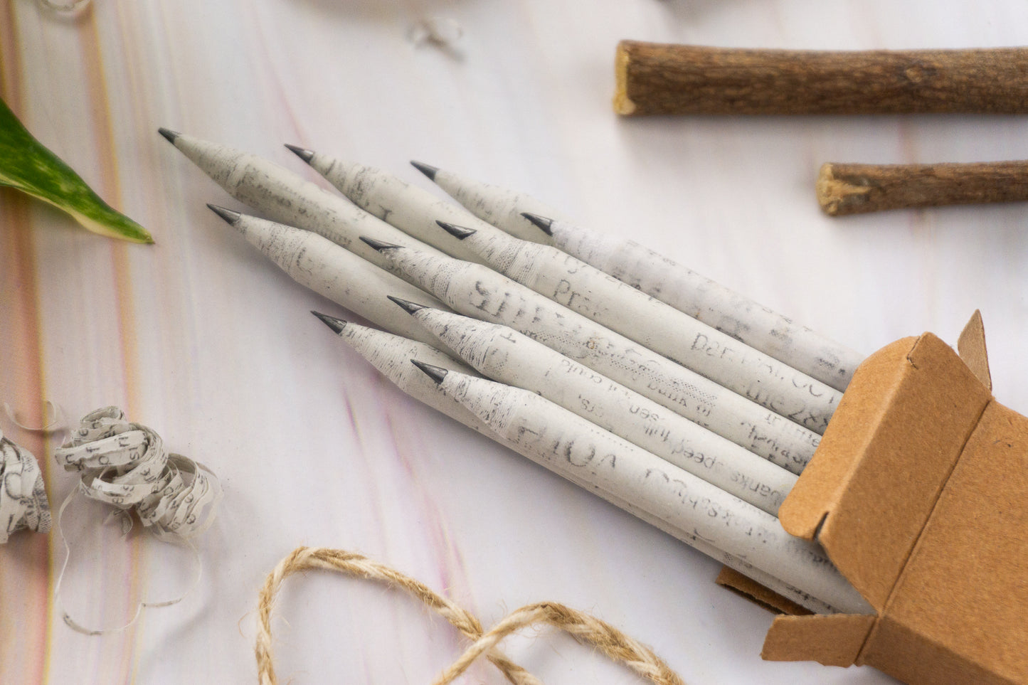 Newspaper Pencils