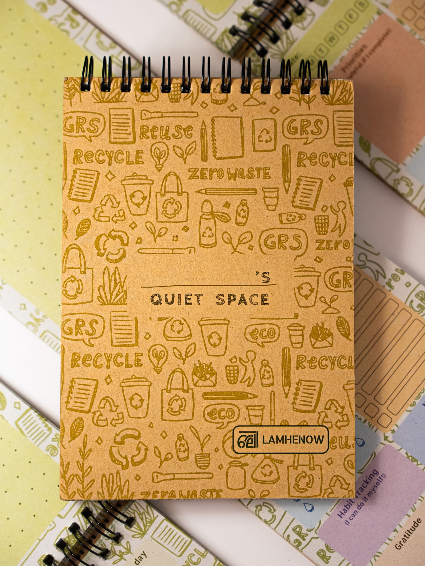 The Quiet Space: Recycled Paper Daily Planner | Reclaim Your Thoughts