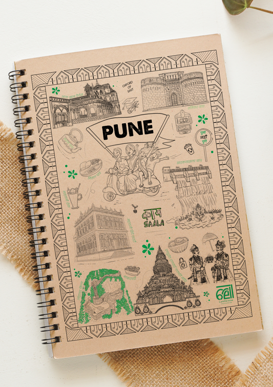 Pune Wiro A5 Notepad | 80 GSM | 100 Pages | Recycled & Eco-Friendly